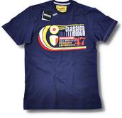 View Item Lambretta Classica Moto 250 Series Mod T Shirt Navy Blu